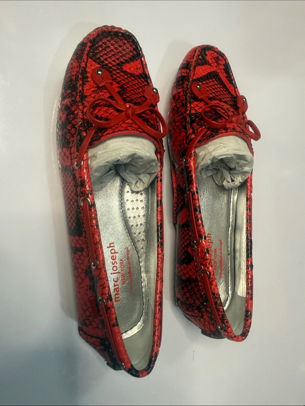 Marc Joseph Cypress Hill Red Viper Loafers Women’s 6.5 NWT w/ Box - Picture 3 of 7